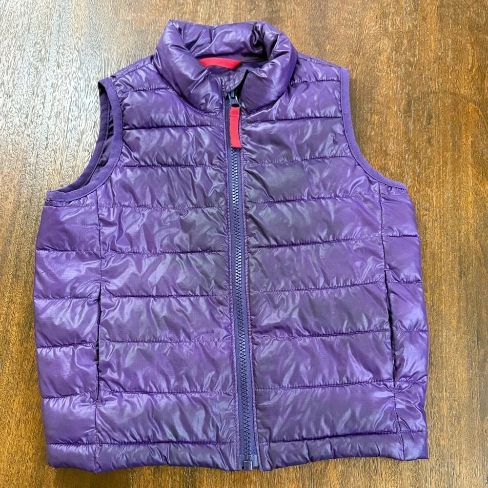 Primary Lightweight Puffer Vest Jelly Purple Outdoor Recycled Kids 4-5